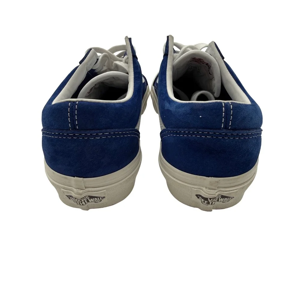 Vans Old Skool Sneakers Mens 5 Womens 6.5 Blue Excellent Water Repellent Suede